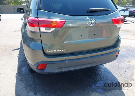 2018 Toyota Highlander Le из США, поврежденный, VIN 5TDZARFH1JS035487